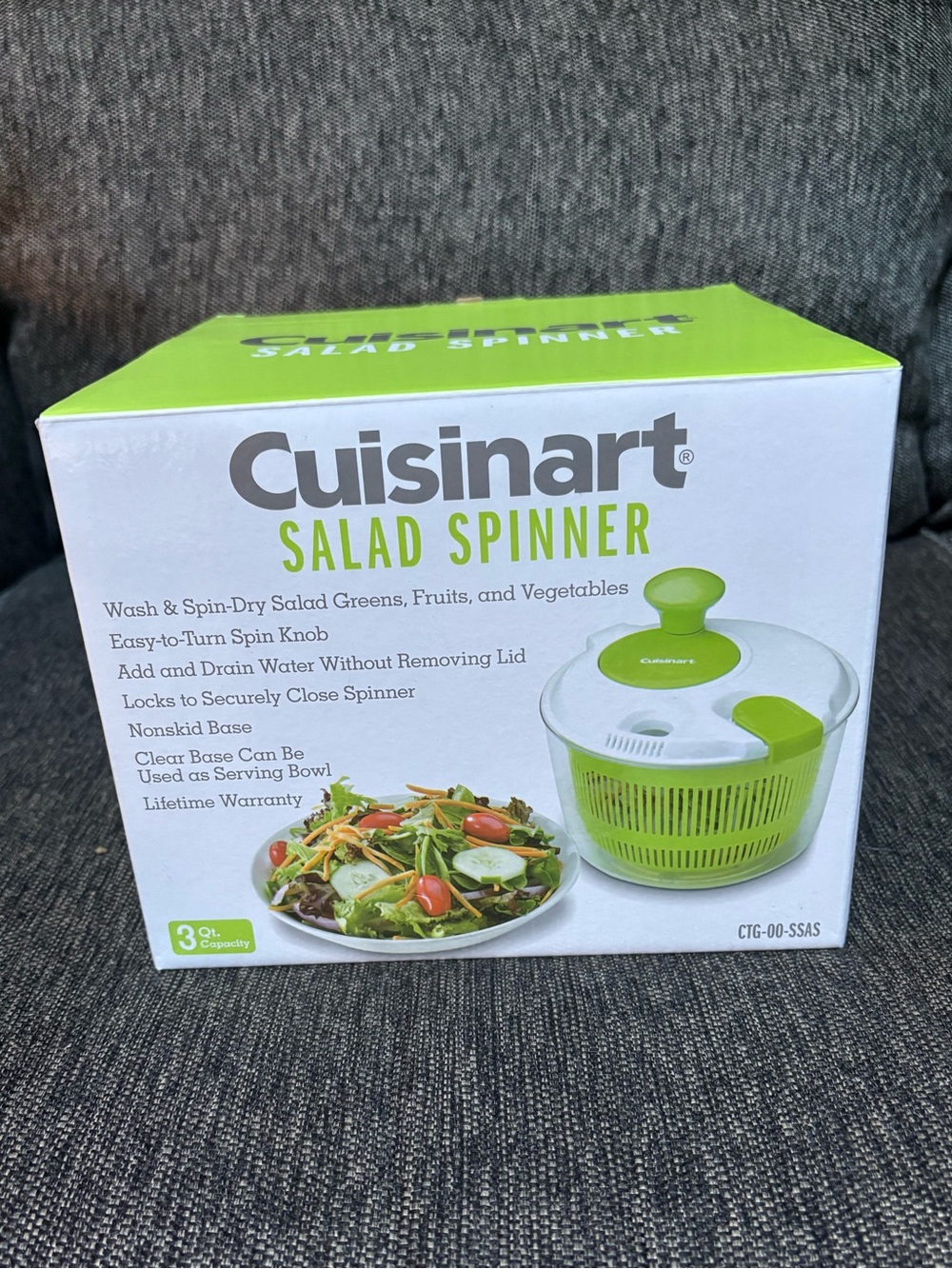 NIB Cuisinart 3 Qt. Salad Spinner